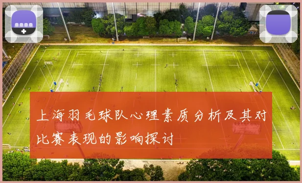 上海羽毛球队心理素质分析及其对比赛表现的影响探讨