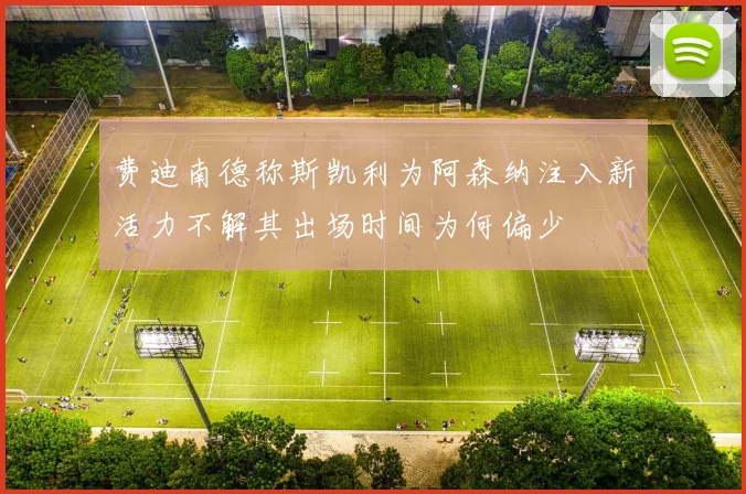 费迪南德称斯凯利为阿森纳注入新活力不解其出场时间为何偏少